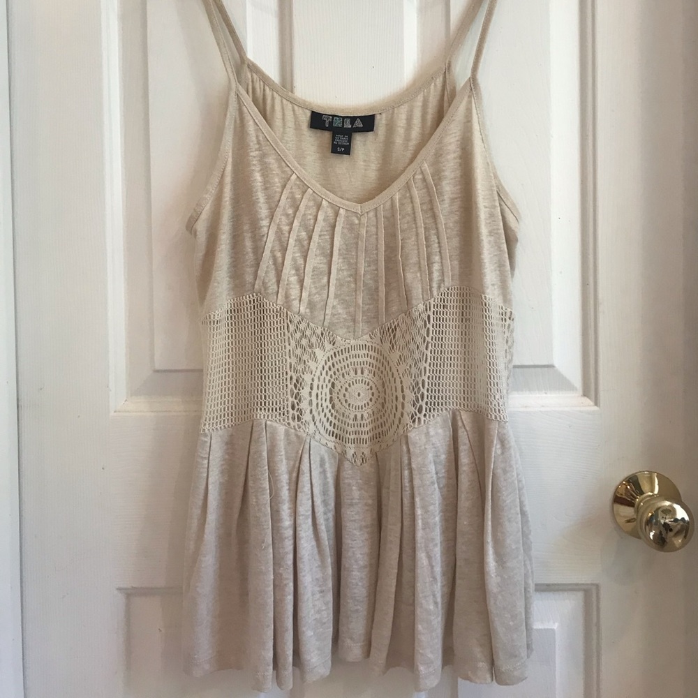 Ivory Crochet Tank